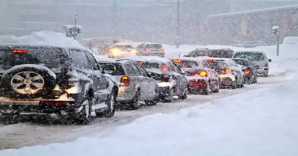 Tesla Car In Below-0 Temperature